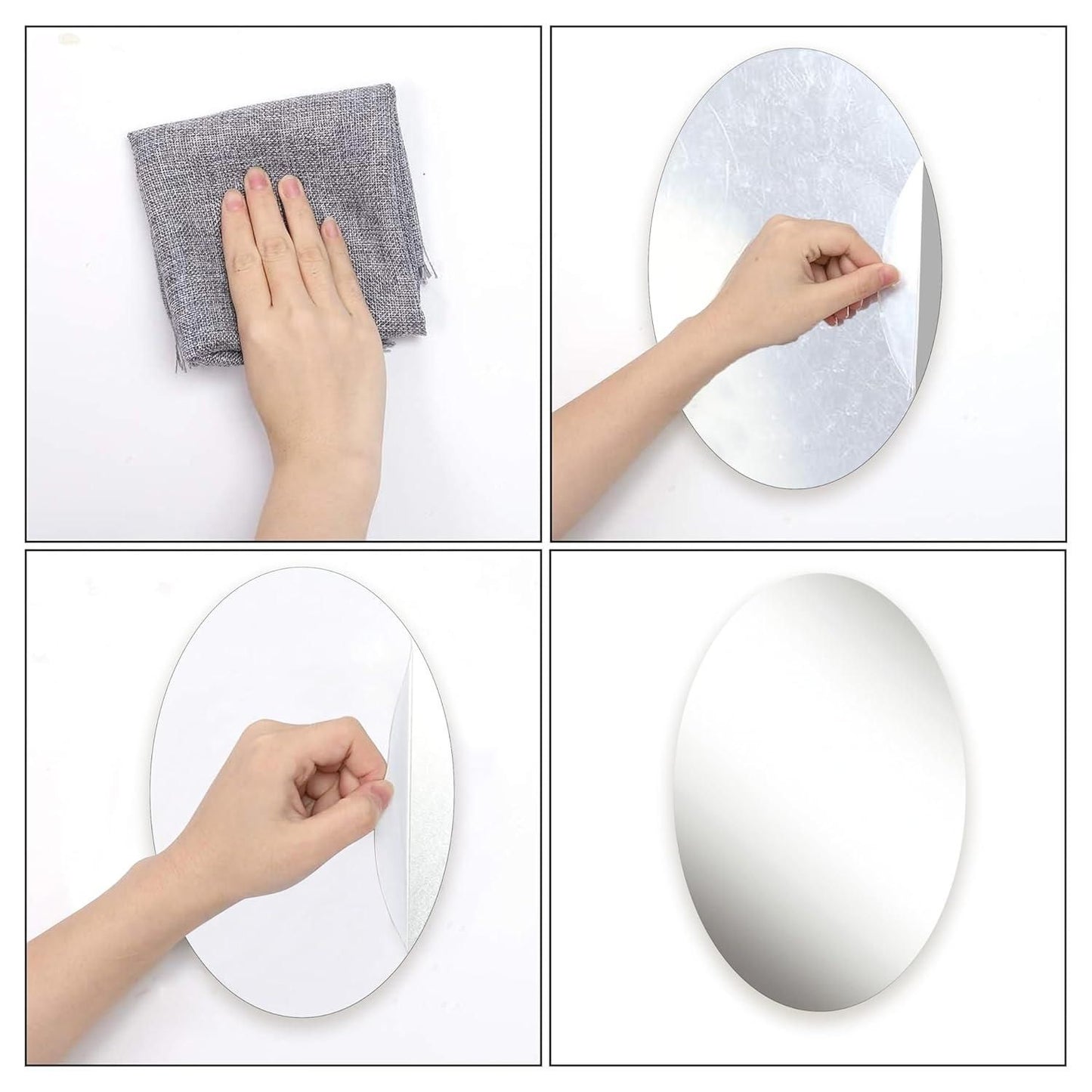 Combo of Oval Shape & Square Shape Mirror