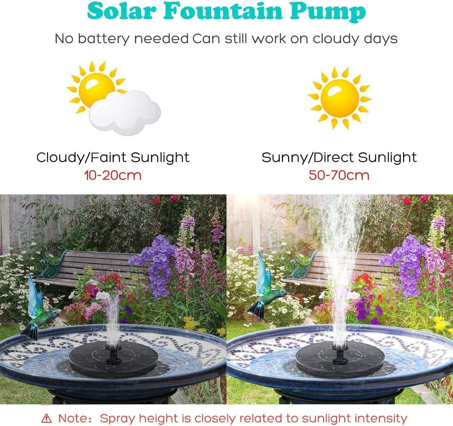 Fountain Solar Power Floating Water Pump