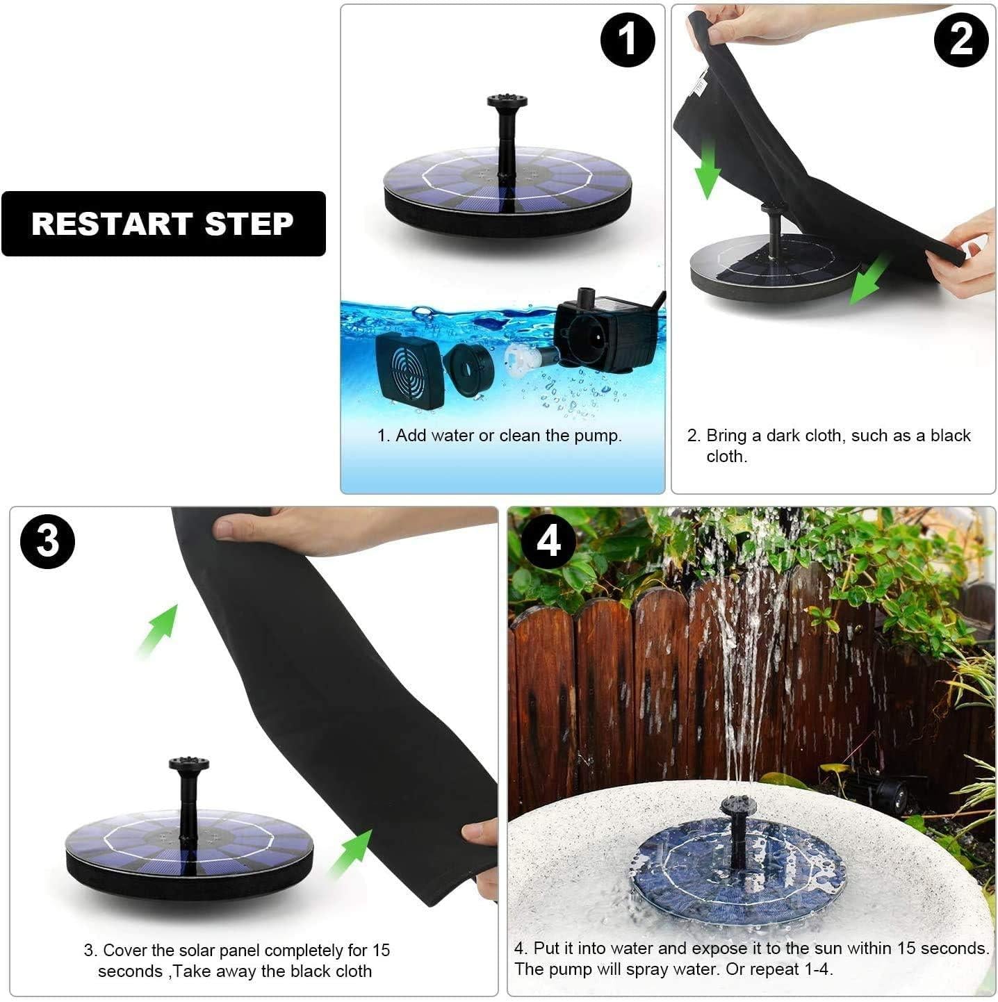 Fountain Solar Power Floating Water Pump